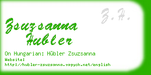 zsuzsanna hubler business card